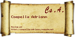 Csepella Adrienn névjegykártya