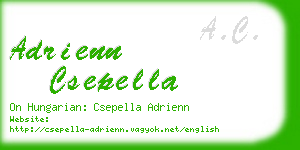 adrienn csepella business card